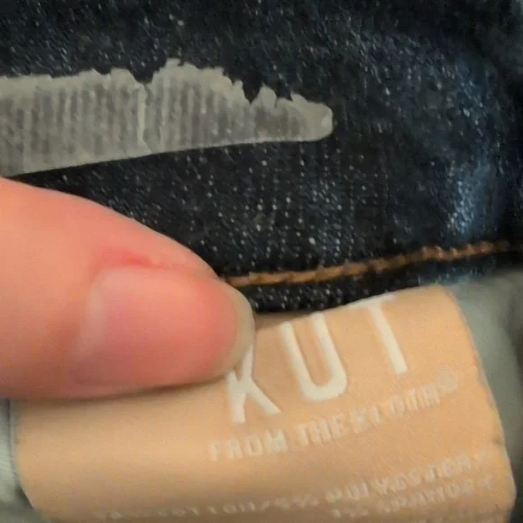 Kut from the Kloth Meg High-Rise Wide Leg Cropped Jeans, Size 16 - Picture 10 of 11